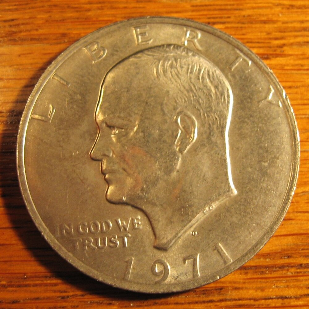 1971 D EISENHOWER 1 DOLLAR COIN